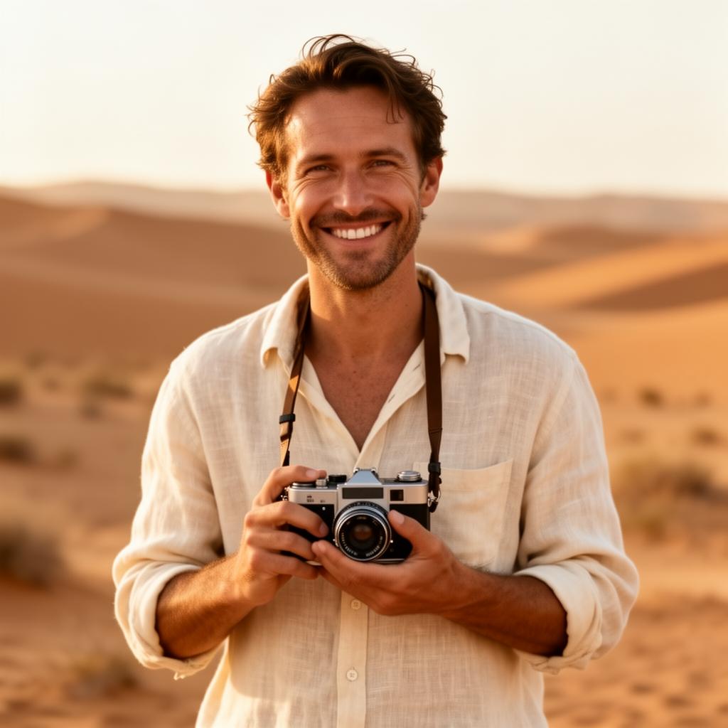 Founder portrait in the desert