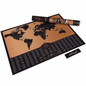 Deluxe Scratch Off Adventure World Map