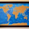 World Scratch Map - Blue Ocean Edition