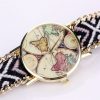 Colorful Braided World Map Watch