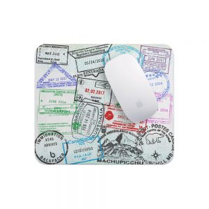 Custom Passport Stamp Mousepad
