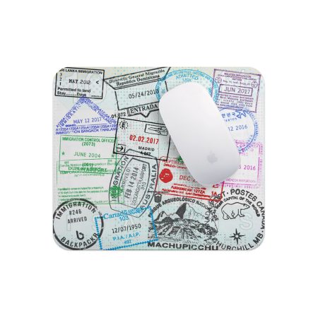 Custom Passport Stamp Mousepad