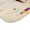 Watercolor World Map Blanket