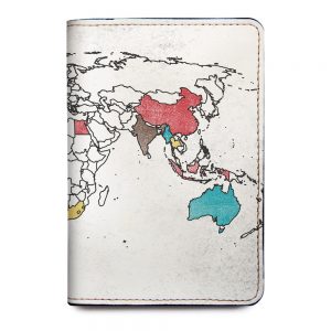 Custom Visited Countries World Map Passport Holder