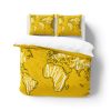World Map Continent Names Duvet Cover Bedding Set