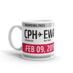 Custom Boarding Pass Coffee Mug