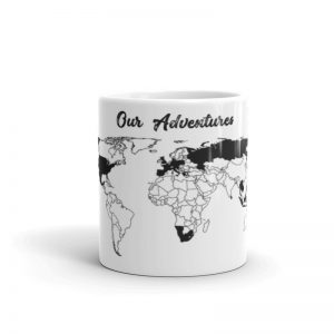 Visited Countries Custom World Map Coffee Mug