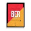 Berlin Airport Code BER Poster