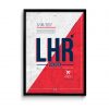 Heathrow Airport Code LHR Poster