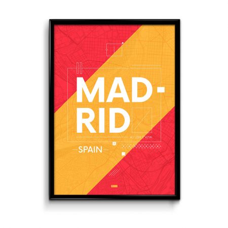 Madrid City Poster