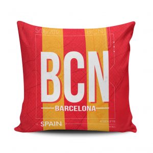Barcelona Airport Code BCN Pillow