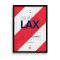 Los Angeles Airport Code LAX Poster