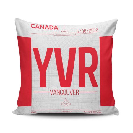 Vancouver Airport Code YVR Pillow