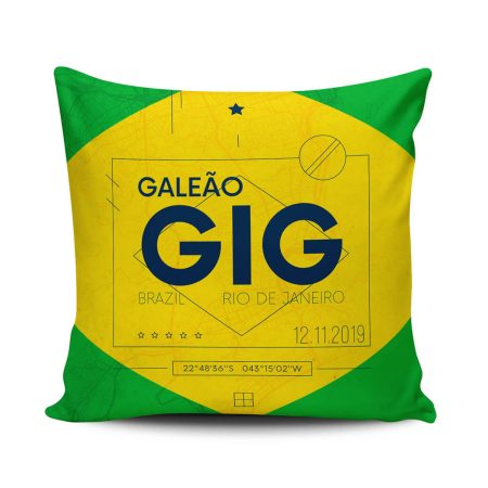 Rio De Janeiro Airport Code GIG Pillow