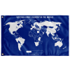 Visiting Every Country in the World Map Wall Flag