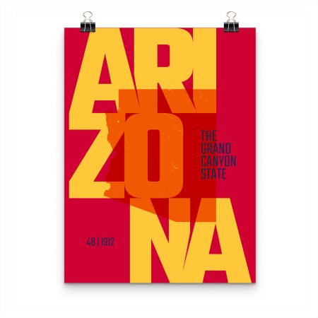 Arizona State Typography Poster