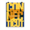 Connecticut State Typography Poster