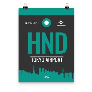 Custom Airport Code City Poster