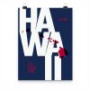 Hawaii State Typography Poster