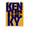 Kentucky State Typography Poster
