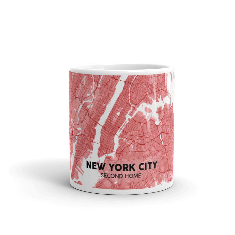 Custom City Street Map Coffee Mug