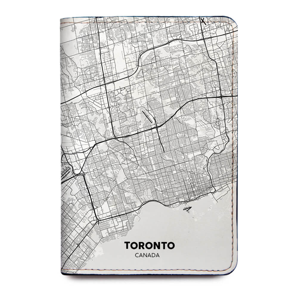 Custom City Street Map Passport Cover
