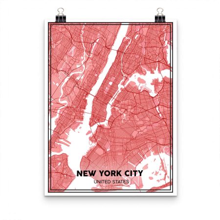 Custom City Street Map Poster