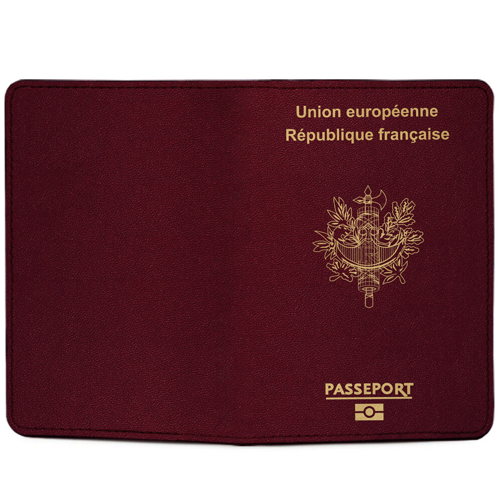France Passport Cover