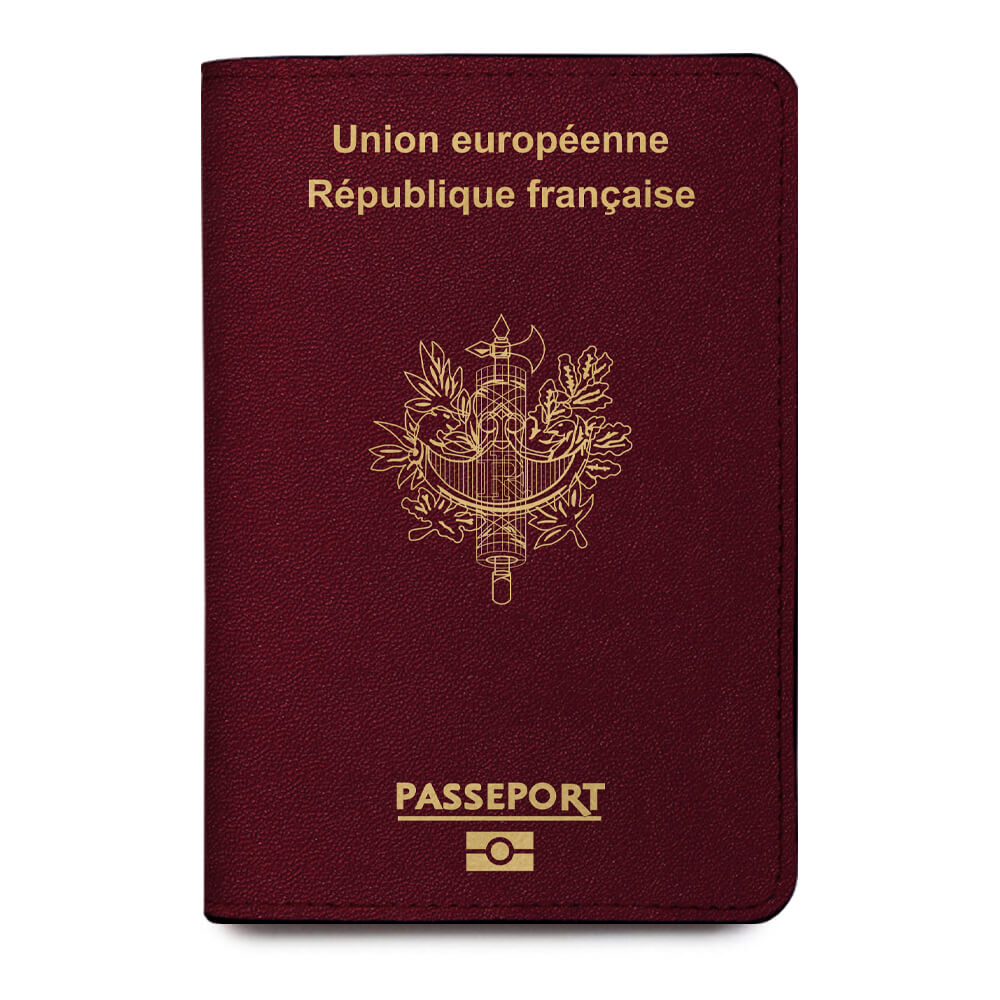 France Passport Cover