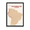 Personalized Travel Route Map Poster