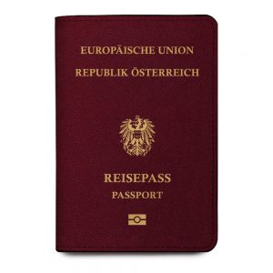 Austria Passport Cover